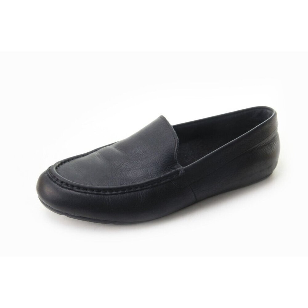 Vionic Tompkin Leather Loafer Slipper Shoe Mens Black US 10.5